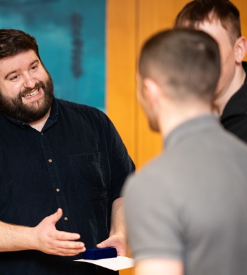 People talking together